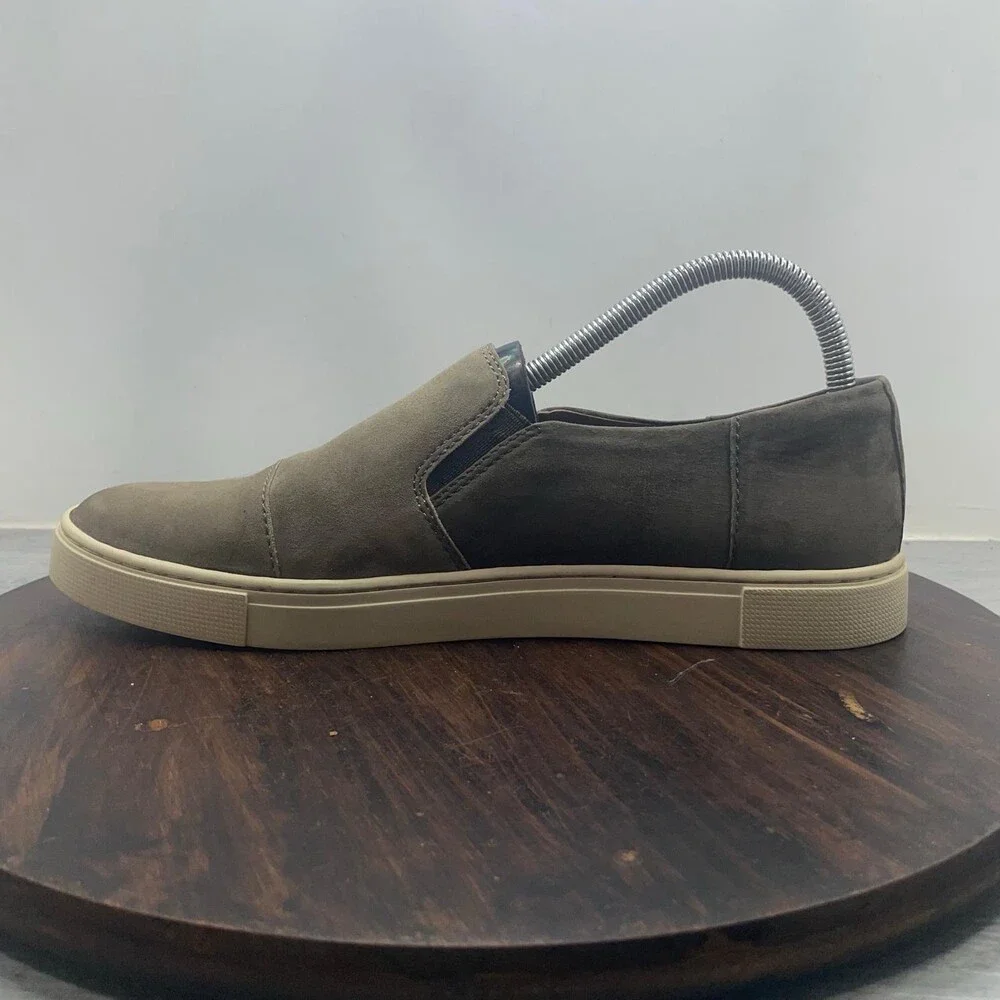 FRYE Gemma Shoes Womens Size 9.5 M Suede Leather Slip On Comfort Sneakers
